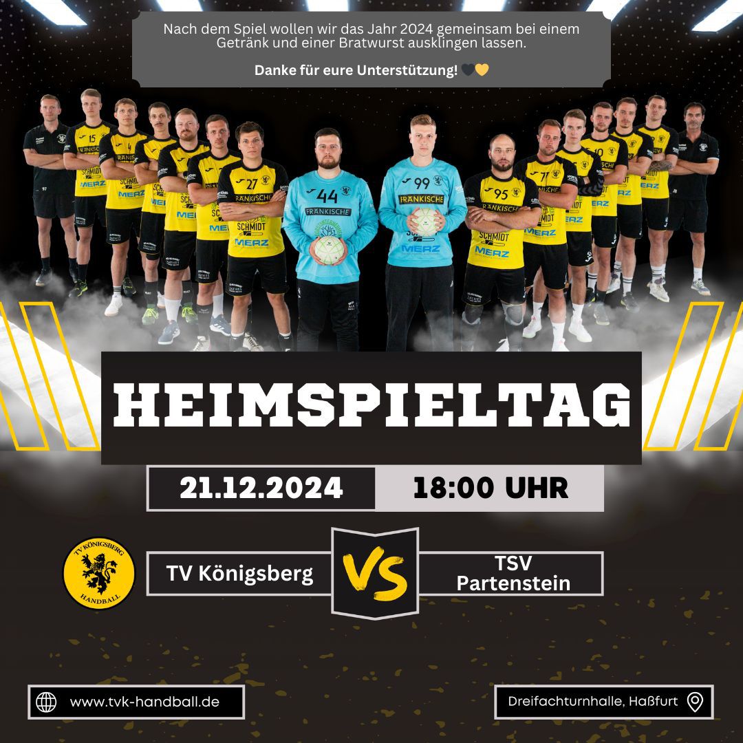 Handball Heimspiel gegen TSV Partenstein